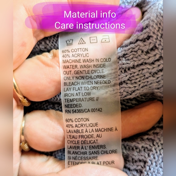 ALIA size Large EUC vintage baby blue colour, knitted style turtleneck pullover - Picture 4 of 10